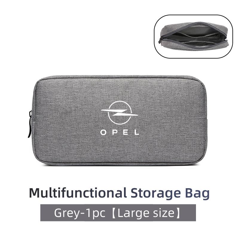 Car Logo Digital Storage Bag Waterproof Data Cable Travel Handbag For Opel Astra Corsa Insignia Zafira Vectra Meriva Mokka Grand QS7