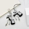 Fashionable Guitar Keychain Trendy Music Guitar Key Ornament for Girls and Women Add Charm to Everyday Accessories