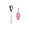304 Stainless Steel Folding Spoon - Portable Outdoor Travel Utensil with Carabiner for Hiking and Backpacking
