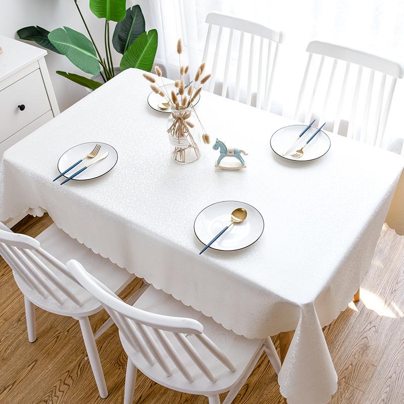 European Style PVC Waterproof Oil-proof Non-washable Anti-ironing Rectangular Table Cloth Table Mat Home Kitchen Sullpies