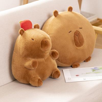 Sevimli Capibala Doll Capybara Doll Peluş Oyuncak Çirkin Capybara Yastık