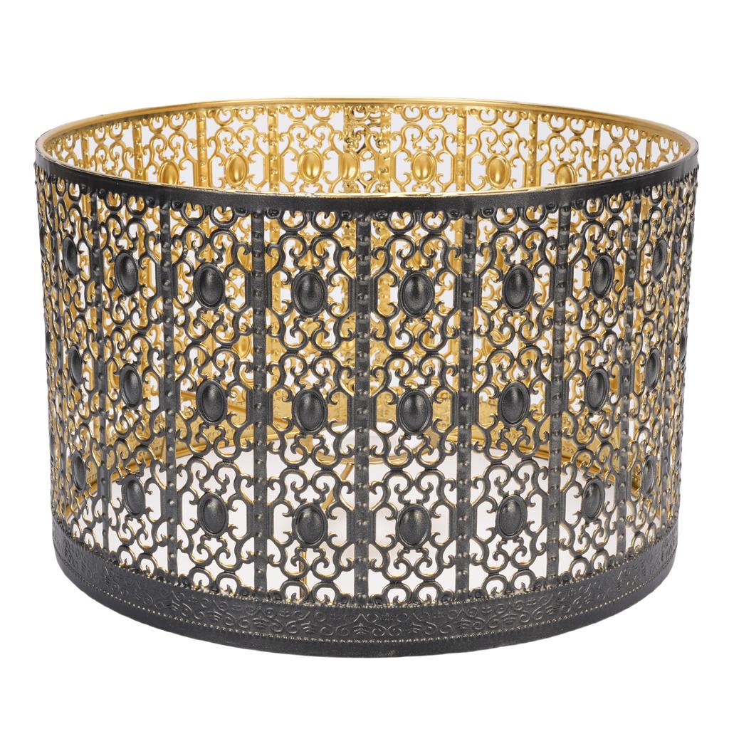 Metal Lamp Shade High Light Transmittance Modern Decorative Hollow Iron Lampshade for E14 E27 Bulbs