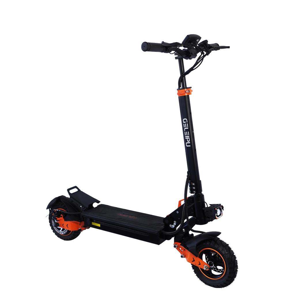 GELEIPU Z1 10'' Folding Electric Scooter 1200W Motor 48V20AH Battery 60KM/H Max Speed Dual Disc Brakes E-Scooter