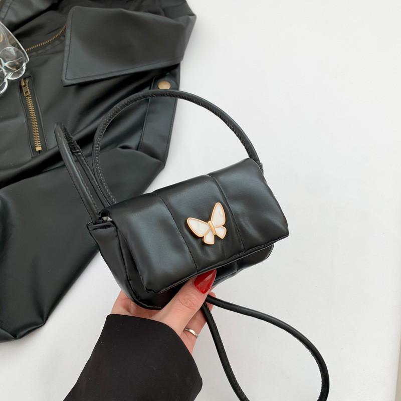 Luxurious And Cute Small Square Shoulder Bag For Women Fashionable And Functional чёрный