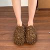 Women's Baotou Lightweight and Comfortable a Footstirrup Heightening Winter Warm Cold Padded Non-slip Wear-resistant Leisure Sports Cotton Slippers