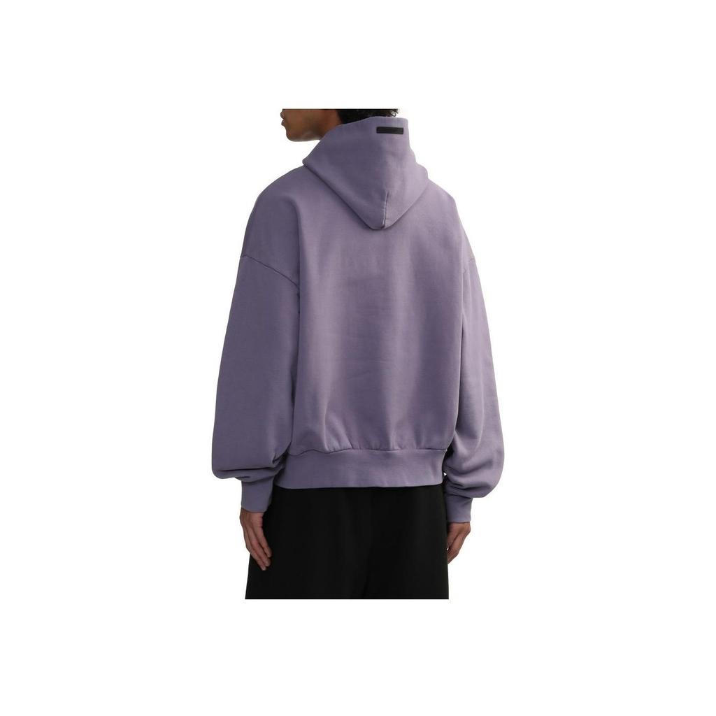 Fear of God Essentials Heavy Fleece Vintage Shrunken Hoodie Lavender Men Tops Purple 192BT246217F