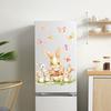 New 2026 Easter Bunny Static Cling Window Sticker for Glass Decoration Reading Companion