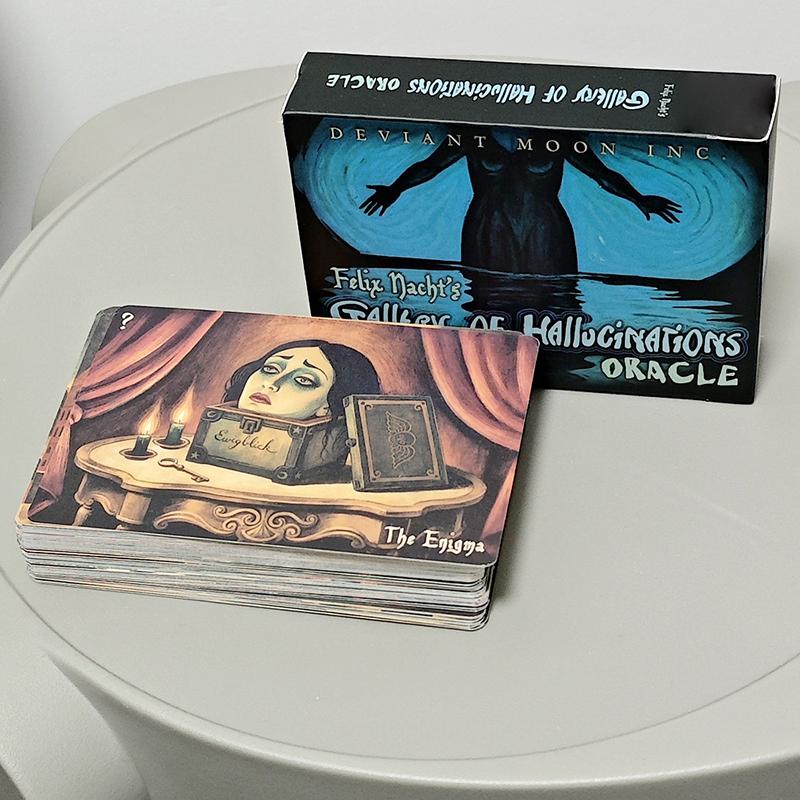 52 Enigmatic Cards 10.5*7.5Cm Felix Nacht'S Gallery Of Hallucinations Oracle Deck