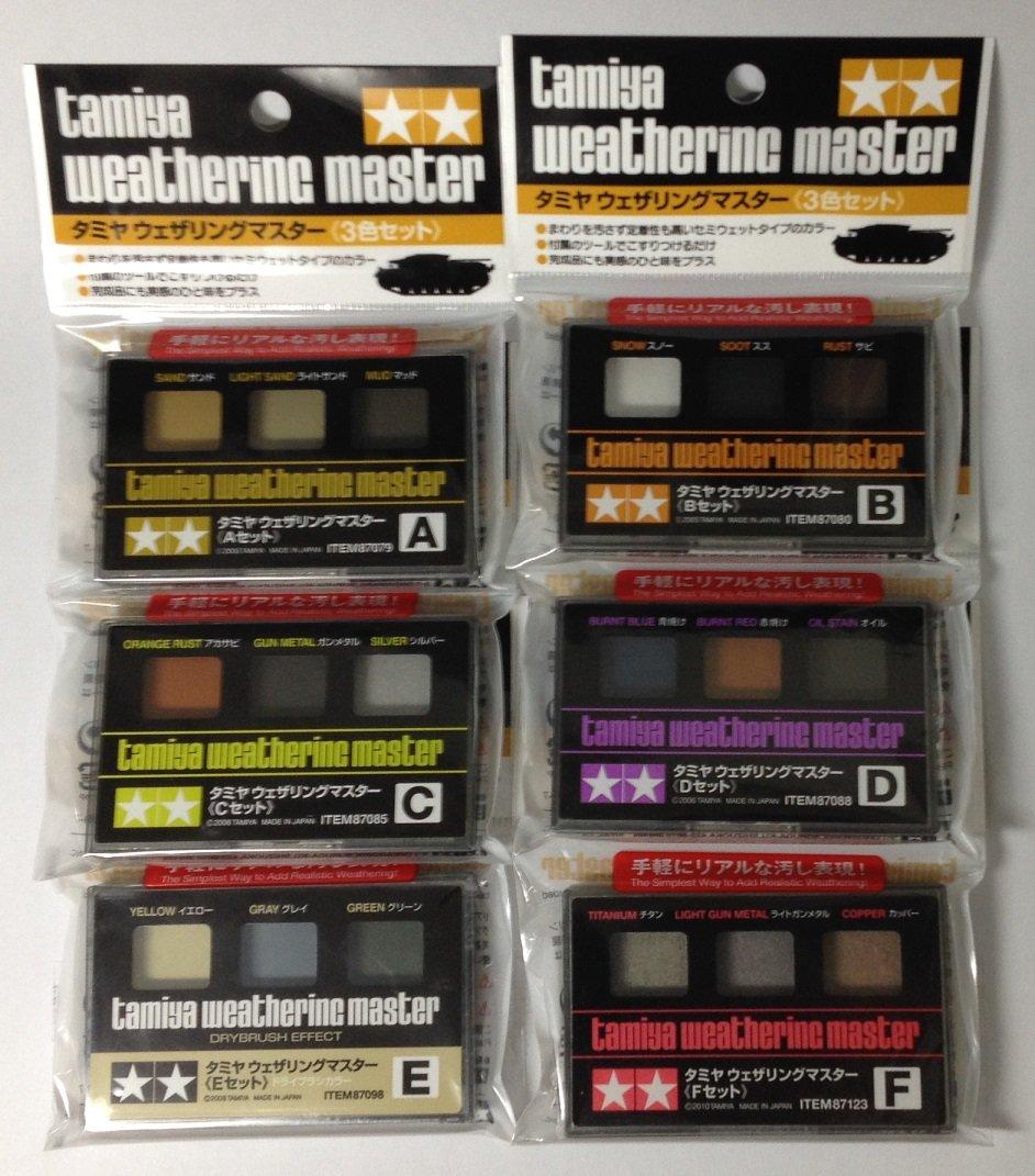 

TAMIYA Weathering Master 6-наборы(А,Б,В,Г,Д,Е) [Импорт из Японии] Модель: