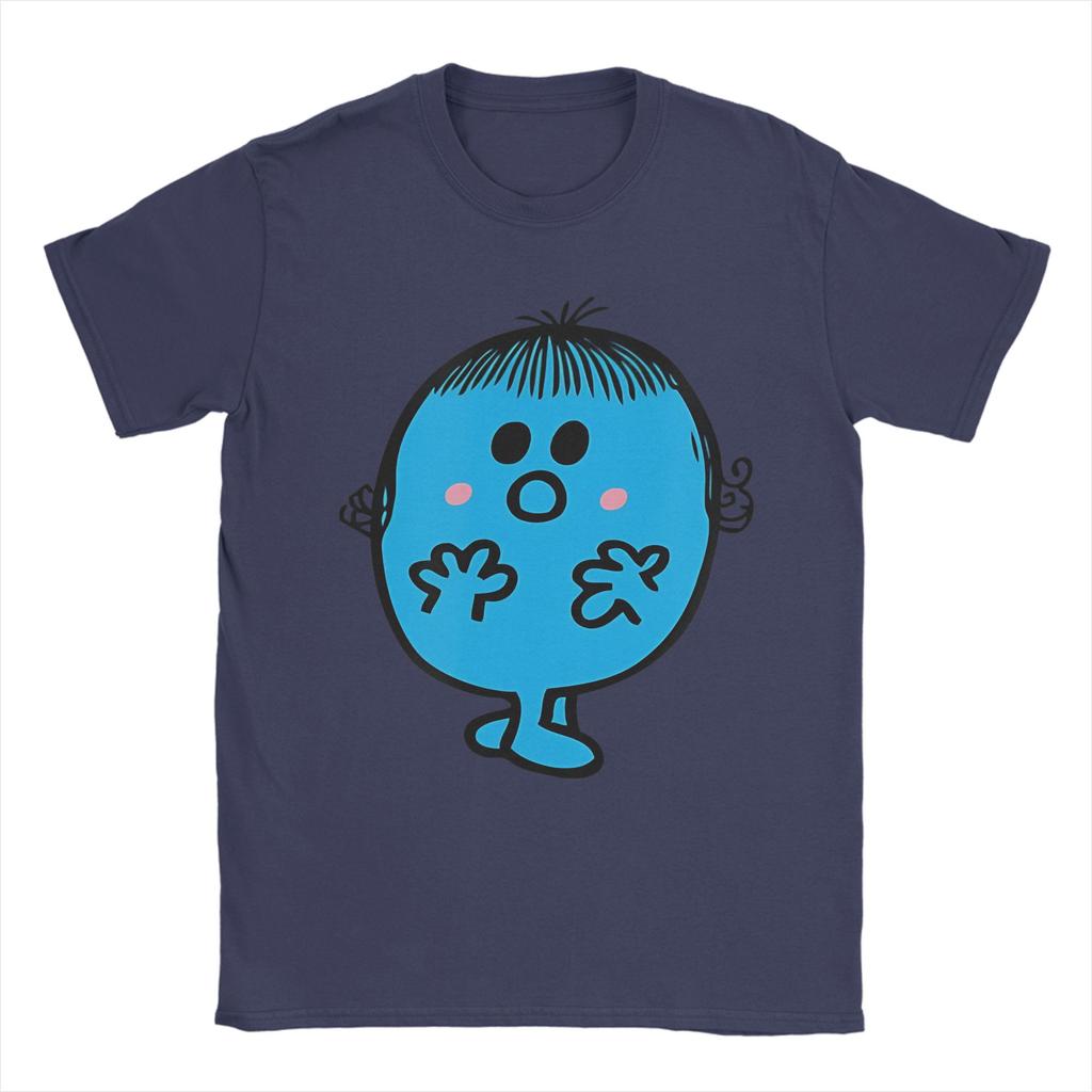 Funny Mr Men Little Miss Shy Funny cute T-Shirt Men Cotton Short Sleeve  Round Neck Summer Tops