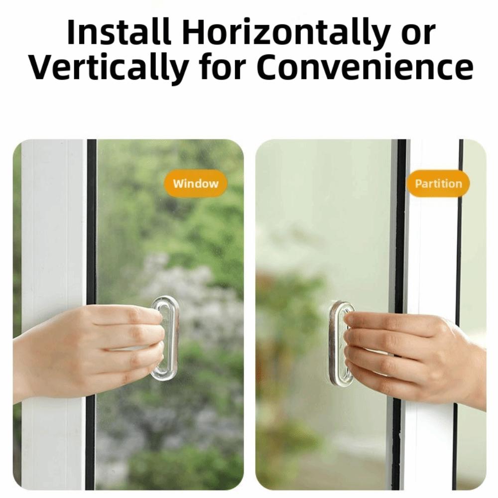 4pcs Easy To Install Cabinet Door Handle Transparent Sliding Door Handle Drawer Handle Home Use