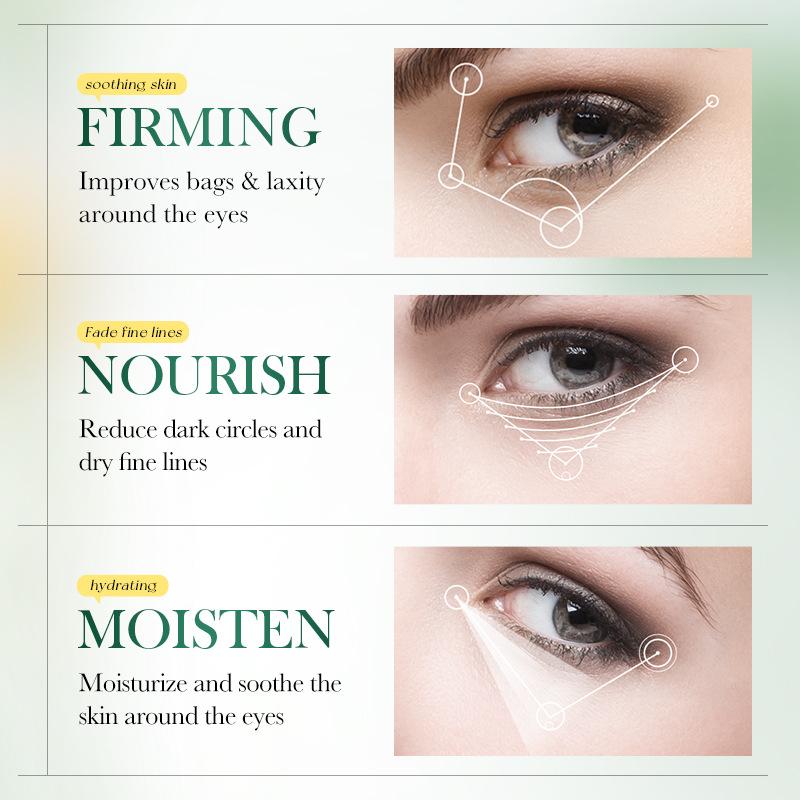 Cherry Blossom Eye Mask Anti Wrinkle Nourishing Improve Eye Bag Lighten Dark Circles Under Eyes Caviar Grape Seed Red Algae Collagen Eye Mask