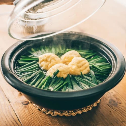 HARIO Earthen Pot No. 9 with Glass Lid 3000ml GDN-255-B Black