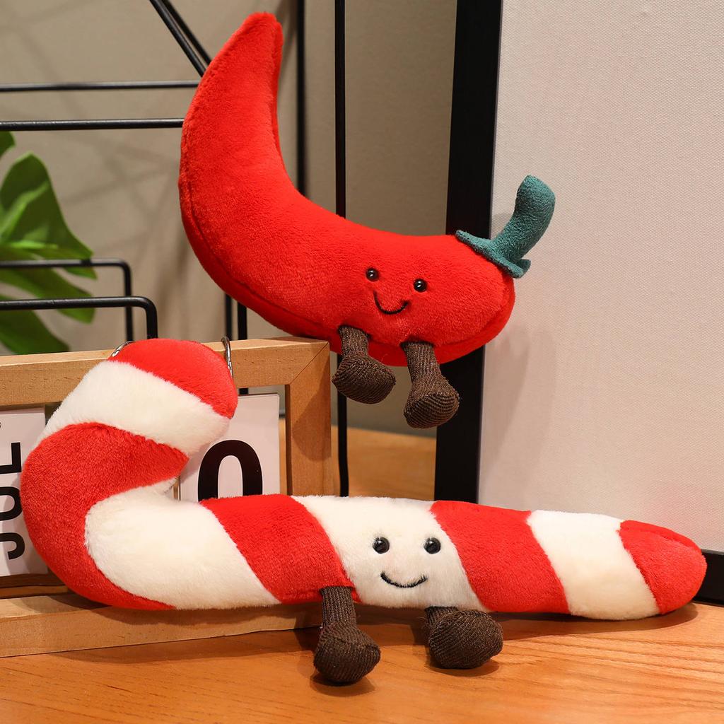 Vánoční Chili & Scepter Plyšová hračka Vycpaná Měkká Vánoční Tematická Pohár na zmrzlinu Měkká Panenka Dětské Hračky Vánoční Domácí Dekorace