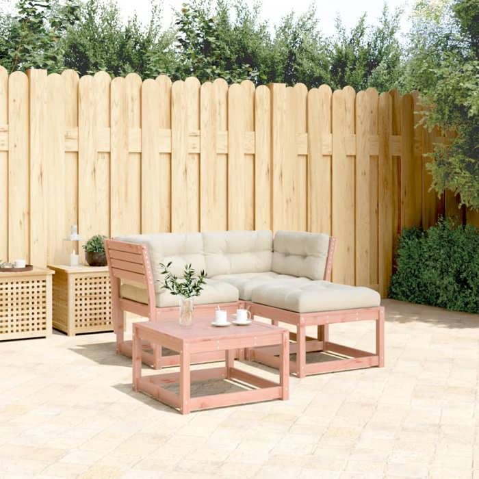 VidaXL Salon de Jardin avec Coussins 3 pcs, Sièges de Patio, Ensemble de Meubles, Mobilier de Terrasse Arrière-cour 3216993