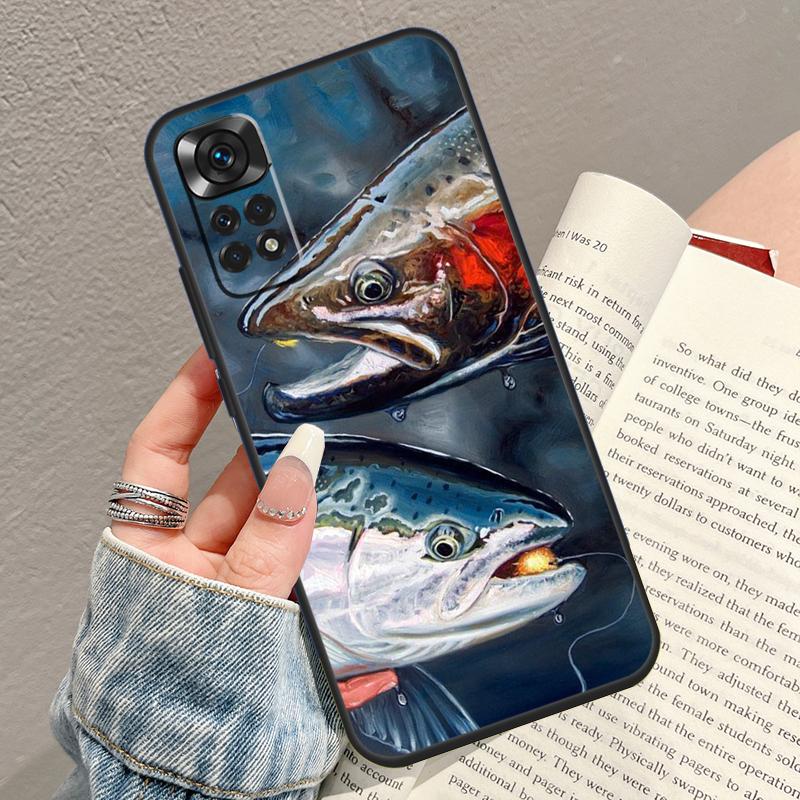 Brown Trout Fly Fishing Phone Case For Xiaomi Redmi Note 14 13 12 11 9 10 15 Pro Plus 10C 12C 13C 14C 15C Cover