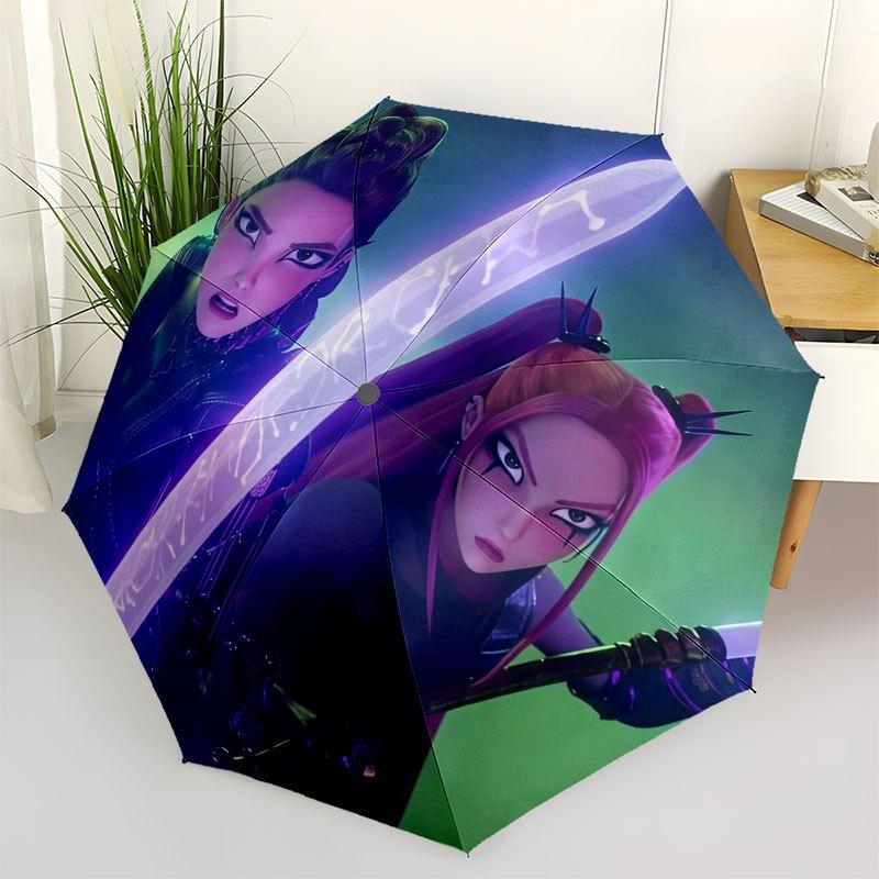 Fantasy Sword Warrior Women s Costume Set-Anime Cosplay KitUmbrella with Cute Design,Portable 3-Fold Compact Umbrella for Men&Women,Valentin
