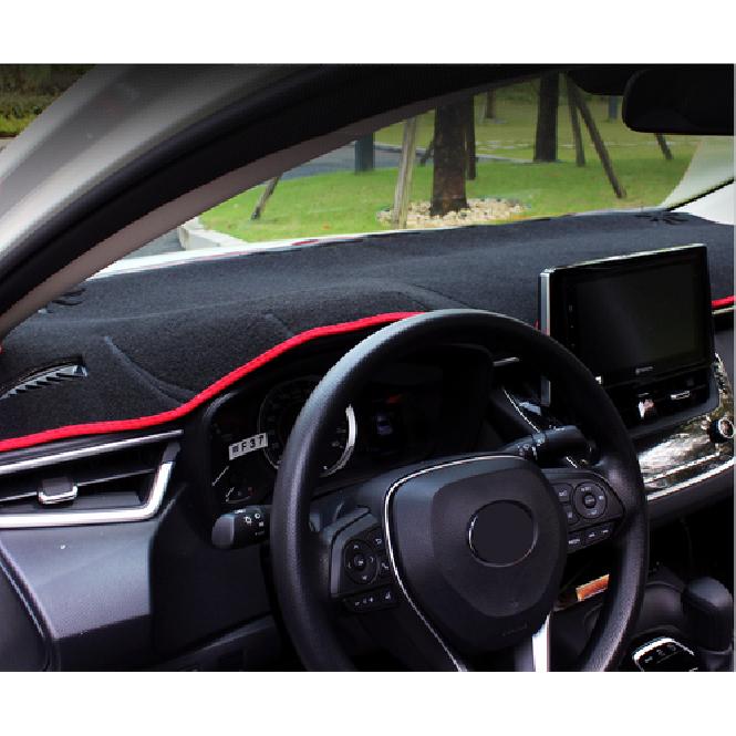 Car Dashboard Dash Mat Non-Slip Sun Cover Trim RED For Toyota Corolla 2019-2023