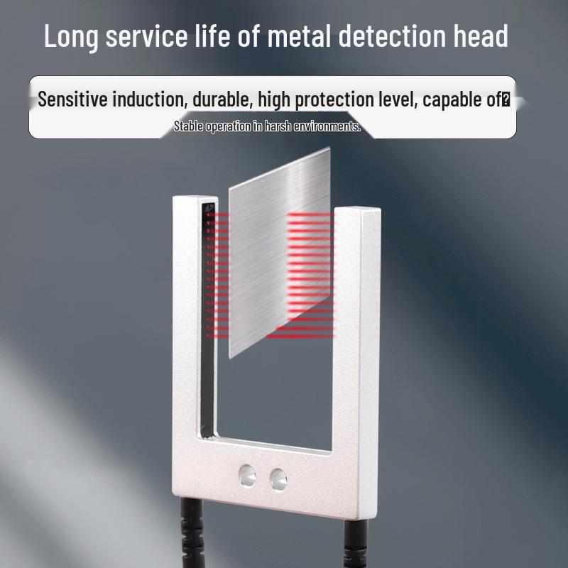 U-groove Through-beam Fiber Optic Sensor for Label Positioning with U-shaped Grating Probe