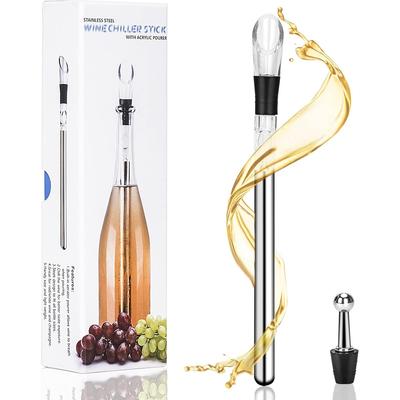 Wine Cooler Set, Stainless Steel Wine Cooler Cup Cooler Wine Cooler Wine Accessories White Red Wine Wine Wine Set Wine Lover Gift