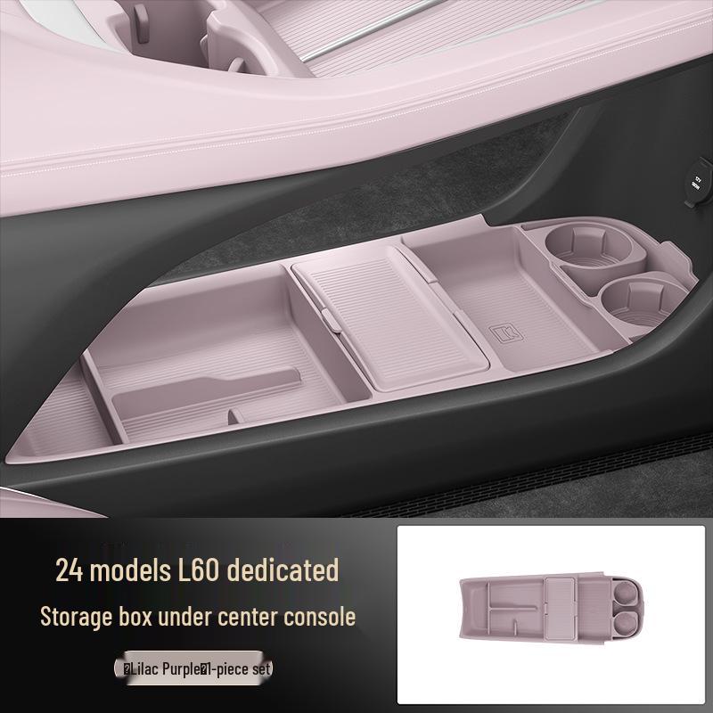 2024 L60 Center Console Silicone Glasses Holder & Interior Storage Box