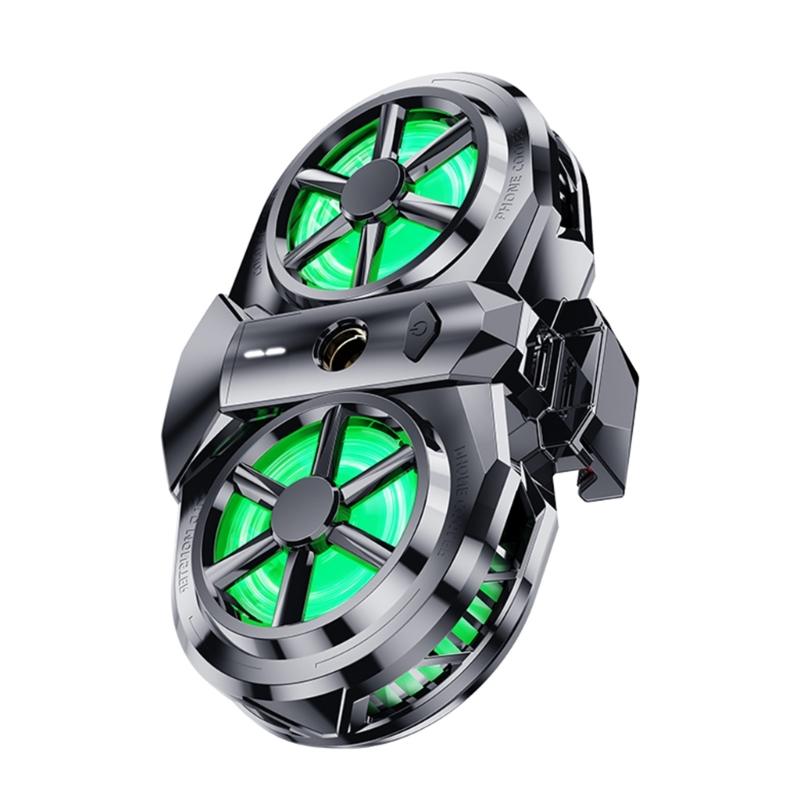 

Double Fan Phone Radiator with 1/4 Thread Cooling Fan Back Clip Type 3 Gear Adjustable Semiconductor Heat Sink for Game 1