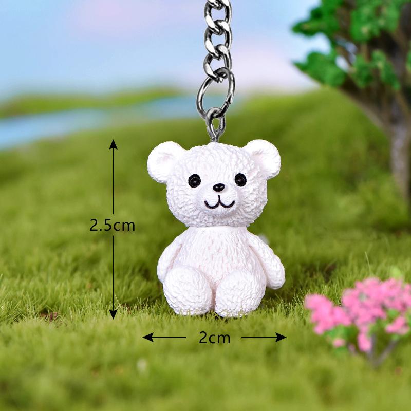 Cartoon Resin Bear Doll Women Men Cute Anime On Bag Car Trinket Jewelry Wedding Party Girls Gift Bag Charm