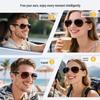 CrossAI Bluetooth Smart Glasses with Metal Spring Hinges for Music and Calls