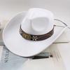Western Cowboy Style Tibetan Fashion Top Hat Autumn/Winter New Collection Deer Skin Velvet Large Edge Riding Hat