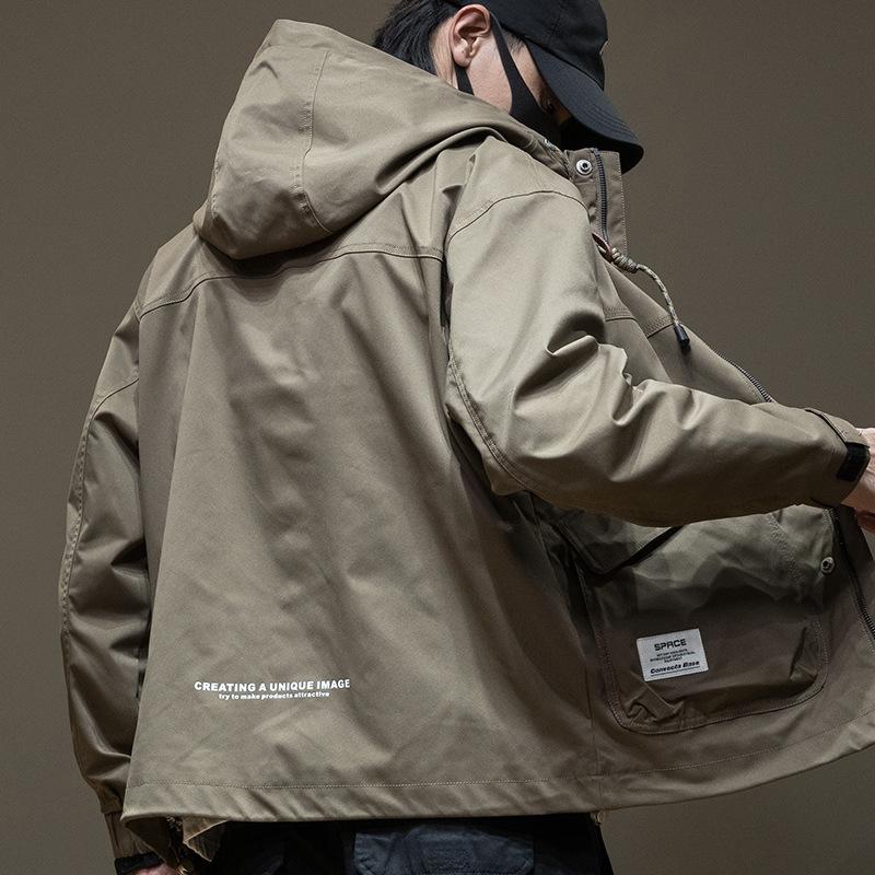 Spring Tooling Jacket Men'S Ruffian Handsome Jacket Men'S Clothing Men'S Large Size Trendy Jacket Men'S