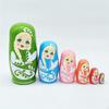 6 Matryoshka Dolls Collectible Craft Set for Home Decoration
