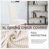 1 Piece Stretch Dining Chair Covers Oversized Removable Washable Soft Spandex High Back Large Chair Cover Slipcover JAF049