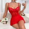 European & American Style Sexy Lace Mesh Lingerie: See-Through, Hip-Hugging Women's Homewear