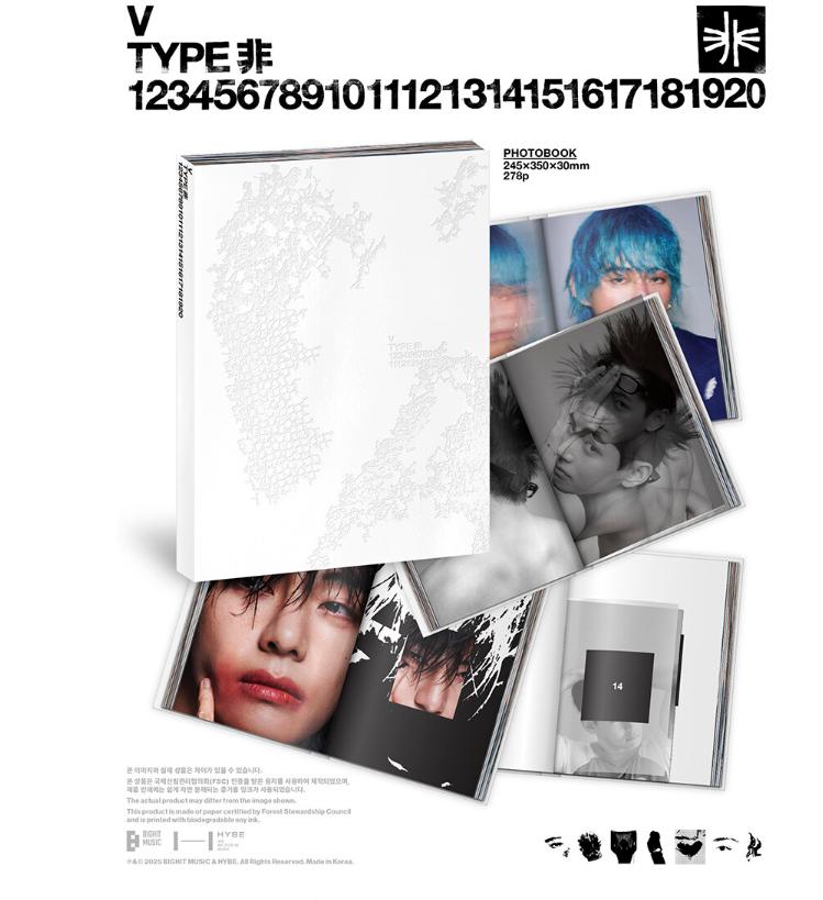 [Pre-order] V (BTS) – TYPE Photobook & Poster Set