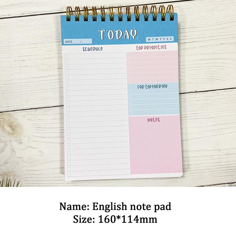 

To Do List Notepad Daily Planner Notepad Schedule Weekly Planning Notepad Simple Coil Spiral Book School Office Supplies A1