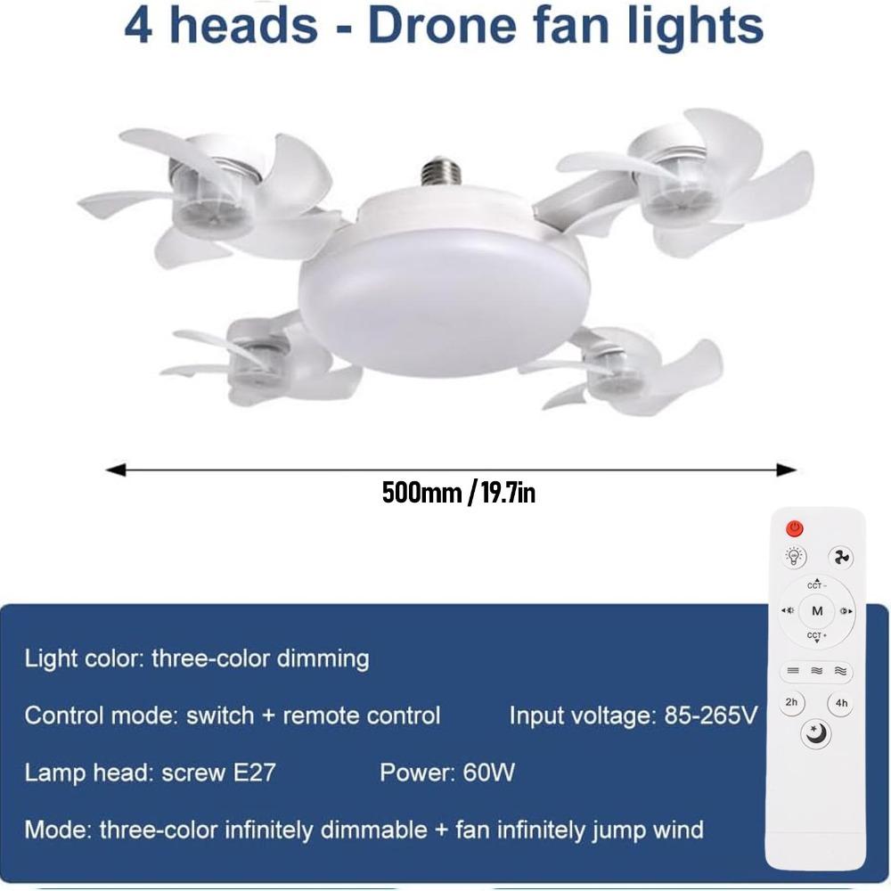 with Remote Control Ceiling Fan Light 3 Speeds Fan Plug in Ceiling Fan  Kitchen