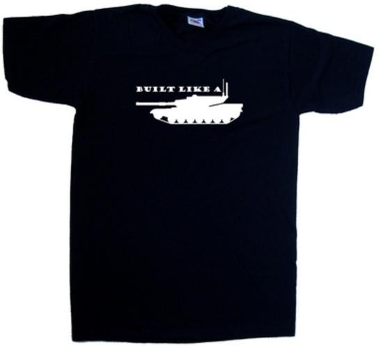 Built Like A Tank Funny V-Neck T-Shirt