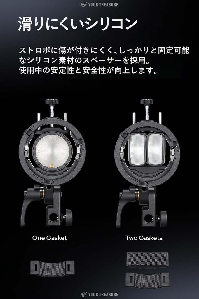 Japanese Godox S3 Bracket Bowens Mount Lightweight Foldable Angle Adjustable Compatible with AD100Pro AD300Pro V100 V860III [Authorized Distributor]