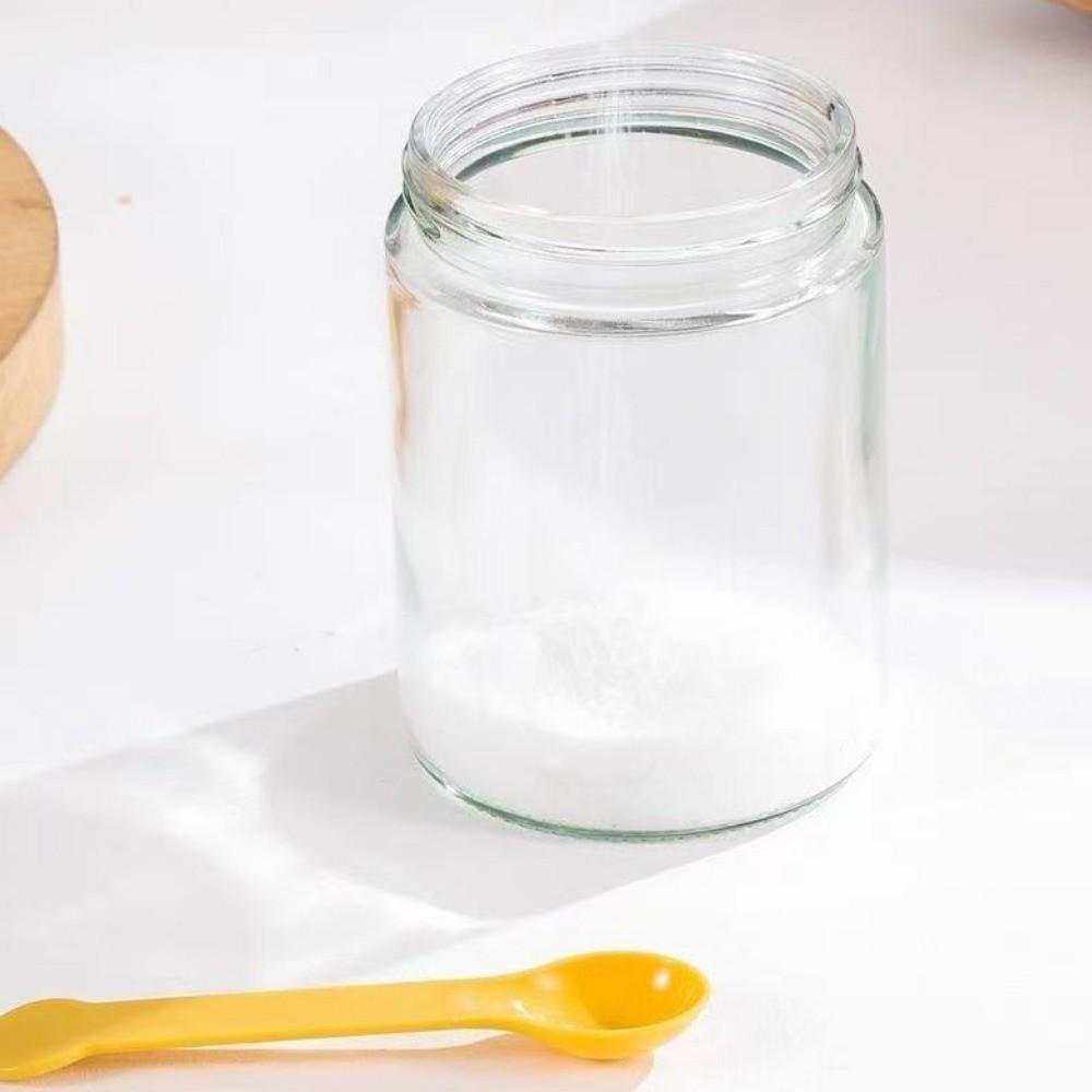 3PCS Sealed Glass Seasoning Can Moisture-Proof Seasoning Jar 2 In 1 Glass Spice Bottle for Kitchen