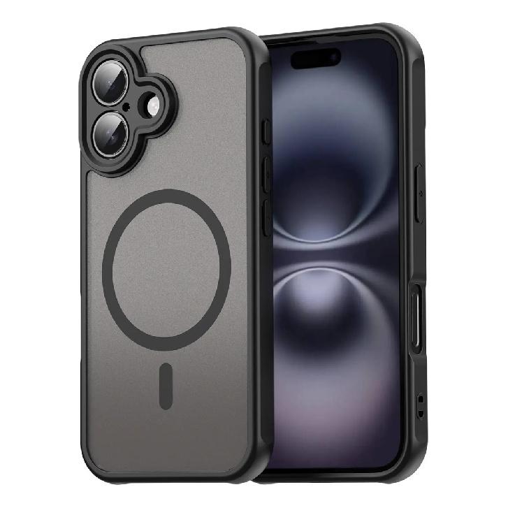Чехол для телефона iPhone 16 Plus, прочный магнитный ударопрочный бампер, гибридная крышка для iPhone 16 Plus