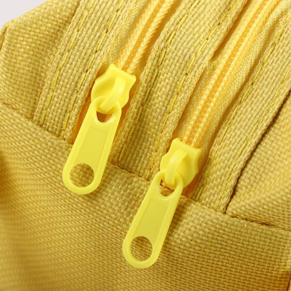 Cute Portable High Capacity Storage bag Candy color Big Pencil Case Double layer Pen Bag Pen Case