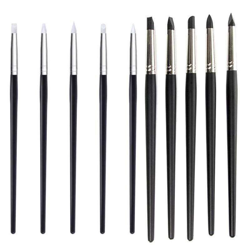 Composite Dental Adhesive Resin Cement Tooth Silicone Brush Pen 5 Pcs