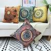 Indische Mandala Kissenbezug Leinen Kissenbezug Dekoration Heimdekoration Für Haus Wohnzimmer Schlafzimmer Sofa Auto 40X40 50X50 60X60