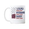 Legends Dad Husband Print Tea Cup 11Oz And 15Oz Size Ceramic Coffee Mug Comfortable Grip Design Fathers Day Present