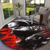 1pc General-purpose Rug, Game Role Naruto Printed Round Rug, Comfortable Office Chair Carpet, Home Entrance Floor Mat