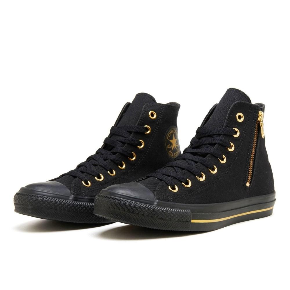 Converse All Star Gold Stripe Z Hi Black Black 31316632 Black Black