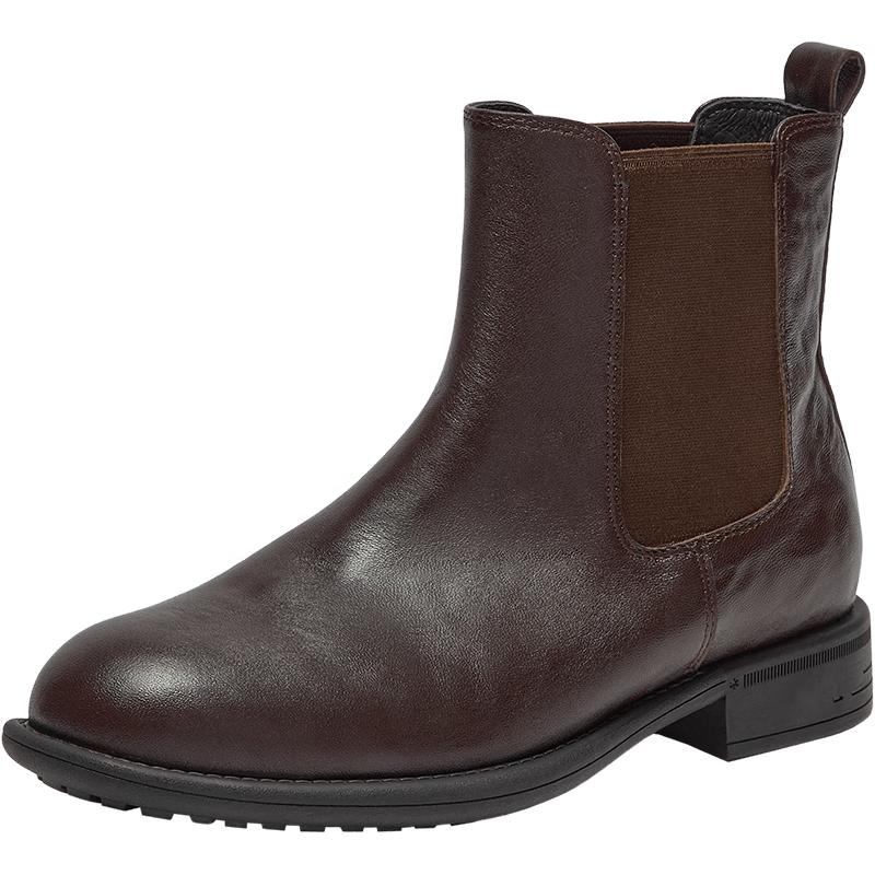 Женские кожаные ботильоны Bata 6815 Челси 36 коричневый