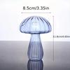 Colourful Mushroom Vase Plant Glass Plant  Bud Vase Decoration Garden Glass Aromatherapy Vase Living Room Desktop Combination