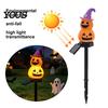 Waterproof Garden Stakes Halloween Solar Pumpkin Light, Ghost Stake Decorative Porch Lights LED Pathway Light for Yard Patio Lawn Decor Autumn