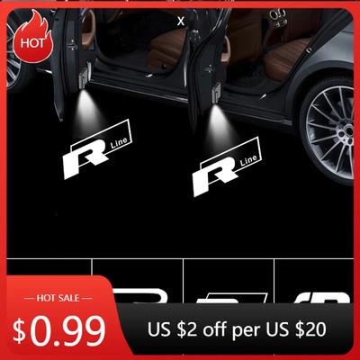 For VW VOLKSWAGEN 2026 New Car Door Welcome Lights LED Courtesy Projector for VOLKSWAGEN VW R LINE Rline Golf Tiguan CC Jetta Pa